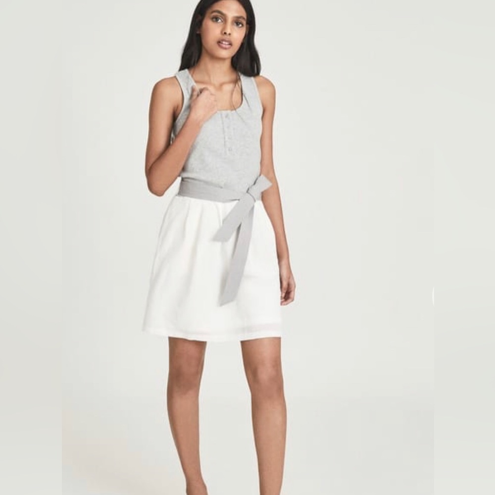 REISS Zeta Jersey Top Mini Dress size 4 Small